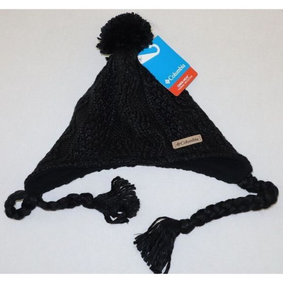 Columbia XU900 010 Unisex O/S Black Polar Plunge Peruvian Acrylic Knit Beanie - Picture 1 of 7